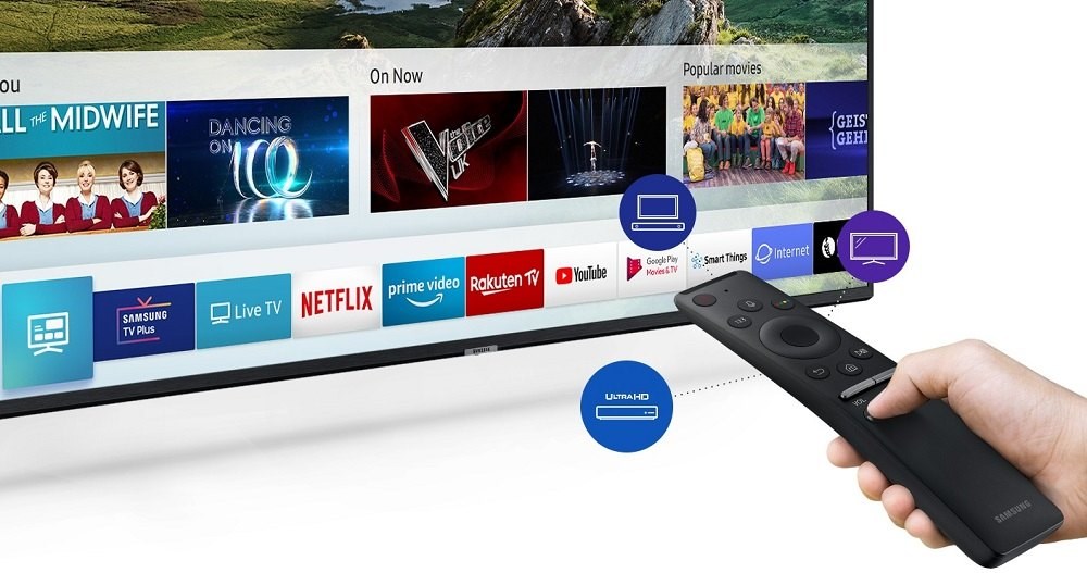 Samsung UE50RU7402 YouTube a Netflix